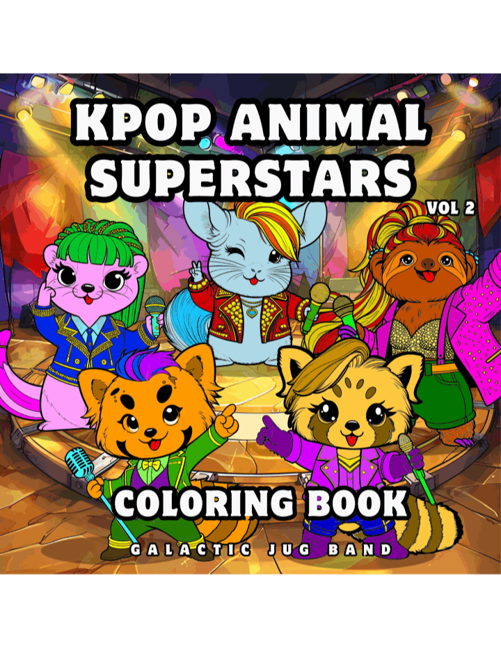 KPOP Animal Superstars Coloring Book Vol 2