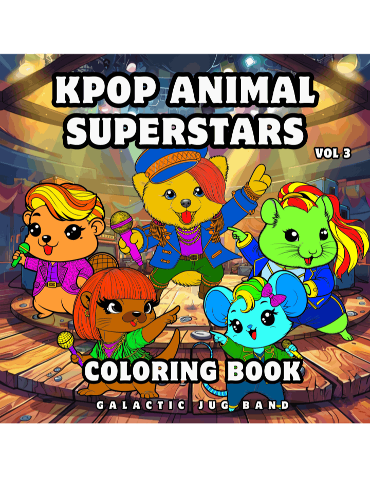KPOP Animal Superstars Coloring Book Vol 3