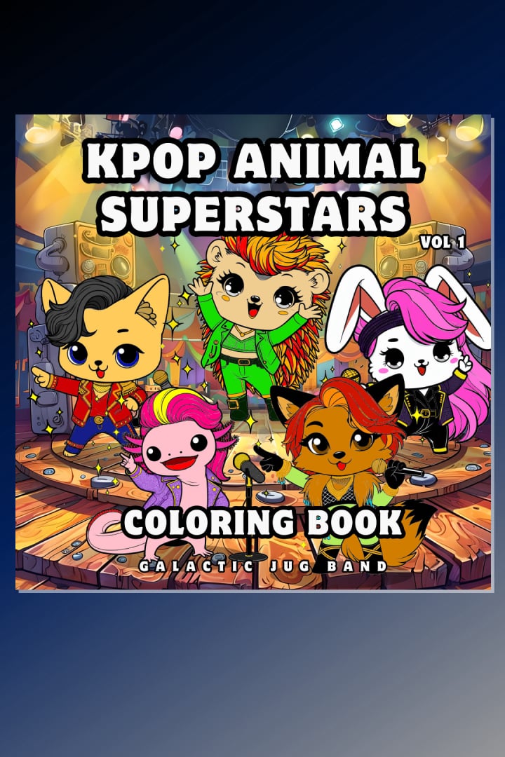 KPOP Animal Superstars Coloring Book Vol 1