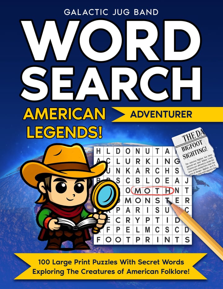 Word Search Adventure: American Legends Cover